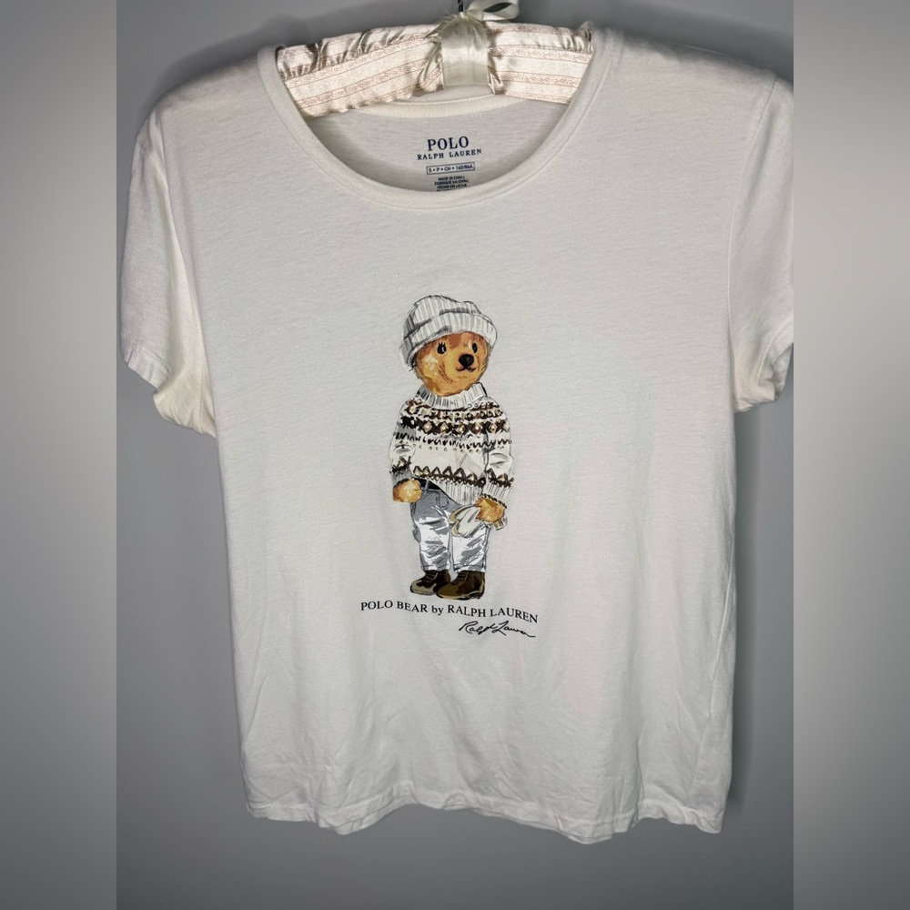 Polo by Ralph Lauren White Bear Graphic Tee